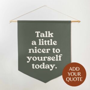 Custom Quote Banner in Retro Style Font