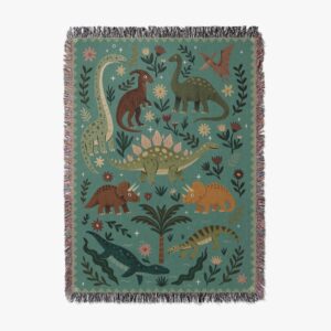 Dinosaur Throw Blanket