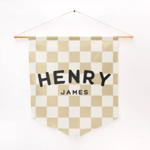 Custom Checkered Name Banner