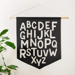 English Alphabet Pennant Banner