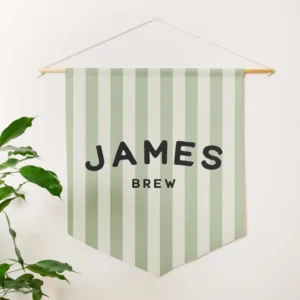 Custom Striped Name Banner