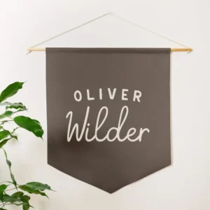 Custom Name Banner with Large Script