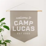 Custom Camp Themed Pennant