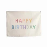 HAPPY BIRTHDAY Rainbow Tapestry